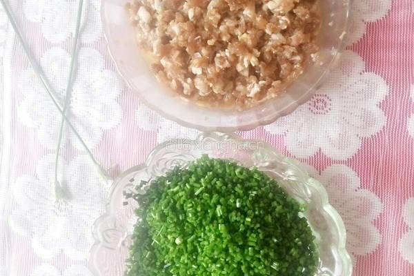 韭菜苔包子的做法图解2