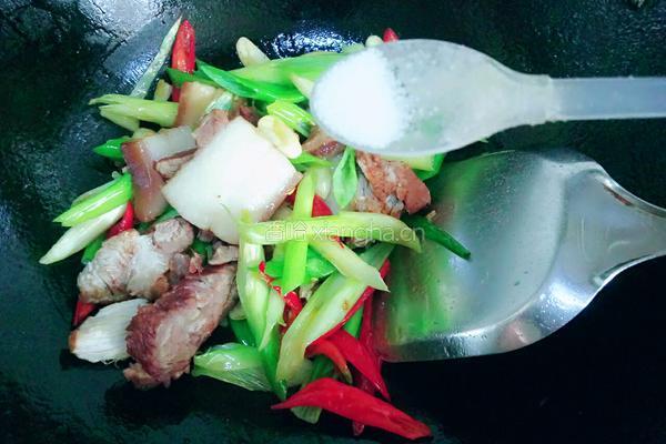 葱爆猪肉的做法图解6