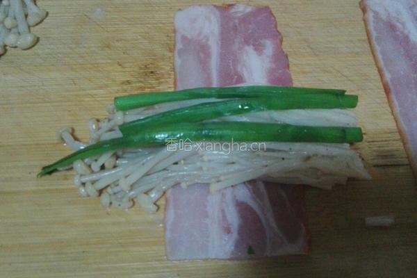 烤培根金针菇的做法图解5