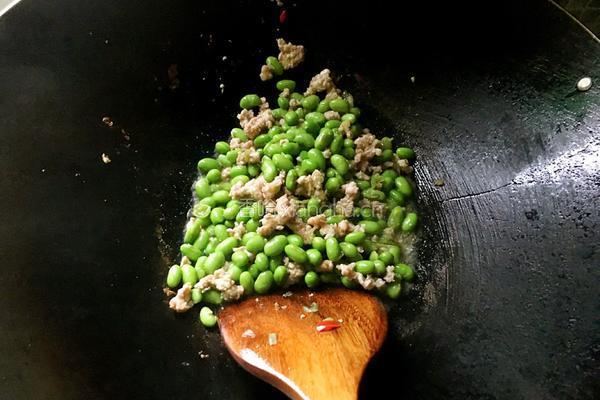 青豆肉末的做法图解8