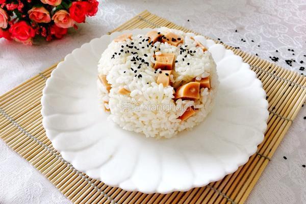 香肠焖米饭的做法图解5