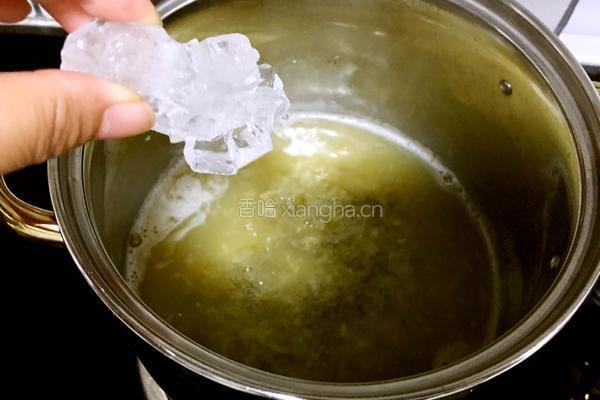 冰糖绿豆粥的做法图解4