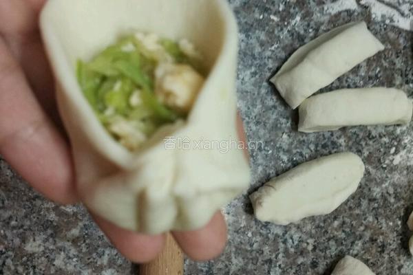 葫芦馅素菜包子的做法图解11