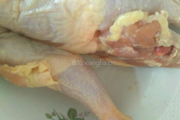 榴莲皮炖鸡的做法图解1