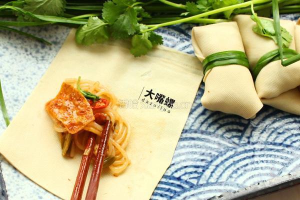 豆皮包螺蛳粉丨大嘴螺的做法图解8
