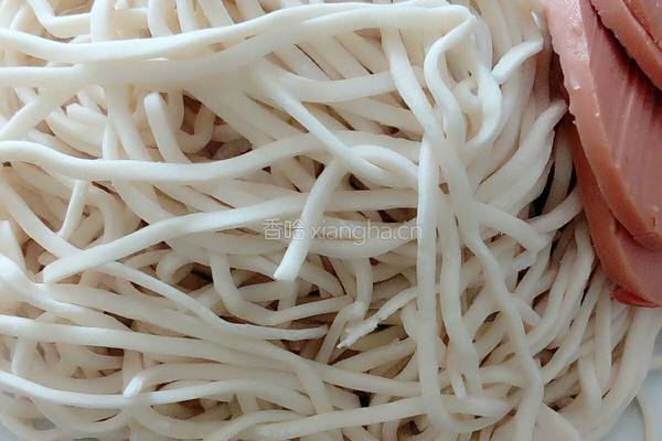 小青菜鸡蛋火腿面的做法图解4