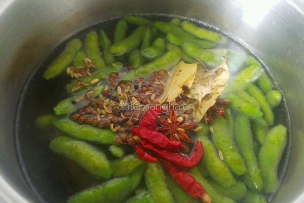香糟毛豆的做法图解4
