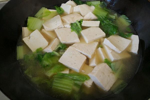 豆腐炖白菜的做法图解5