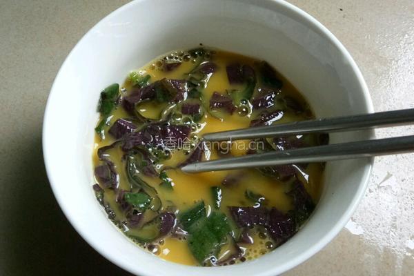 紫苏炒鸡蛋的做法图解7