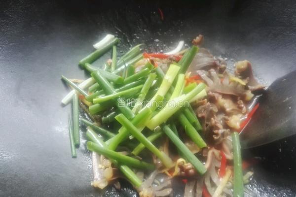 姜葱爆炒鸭肾的做法图解8