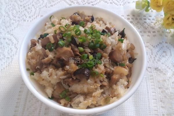 香菇糯米饭的做法图解9