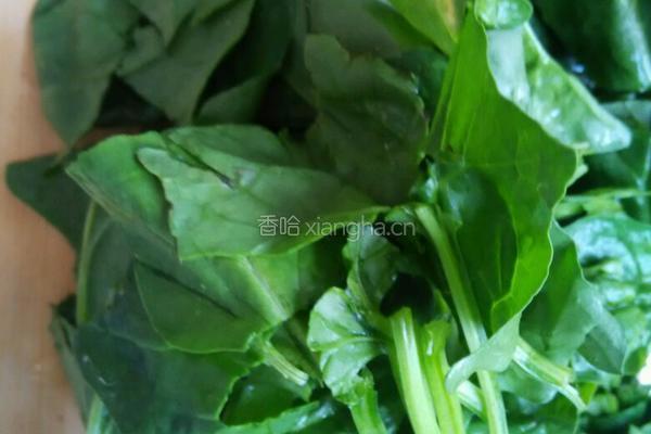 菠菜疙瘩汤的做法图解1
