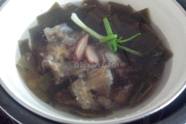 腊排骨炖海带的做法图解6