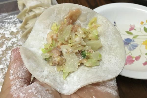 清淡口味菜肉蒸餃的做法图解4