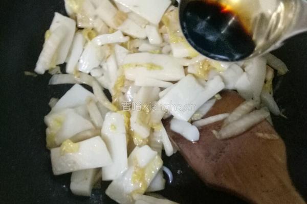 白菜炒年糕的做法图解7