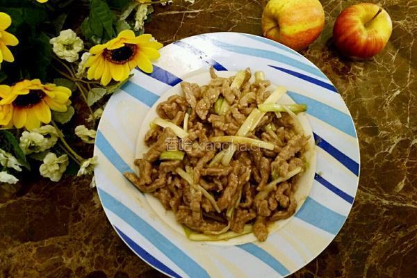 韭菜炒牛肉的做法图解7