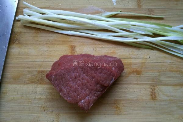韭菜炒牛肉的做法图解1