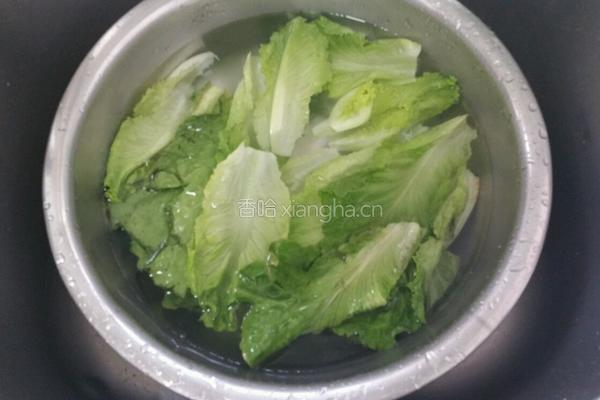 炒生菜的做法图解1