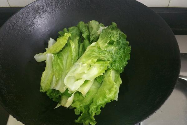 炒生菜的做法图解5