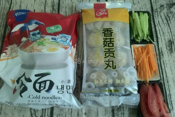 韩式凉拌面的做法图解1