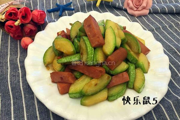 西葫芦炒火腿的做法图解7