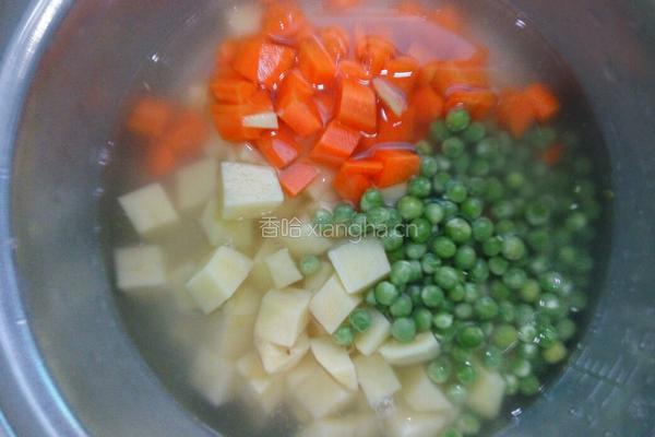虾仁焖饭的做法图解5