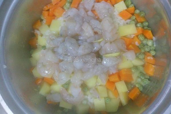 虾仁焖饭的做法图解7