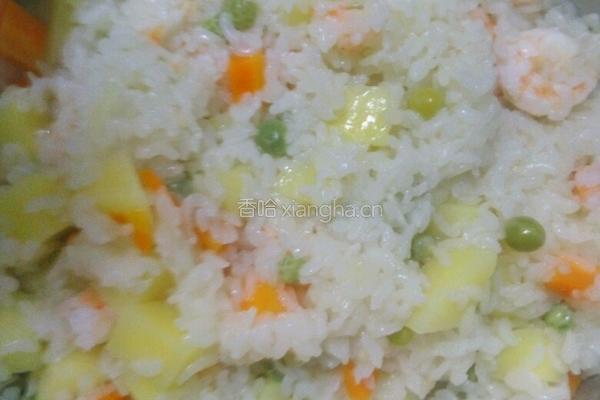 虾仁焖饭的做法图解9