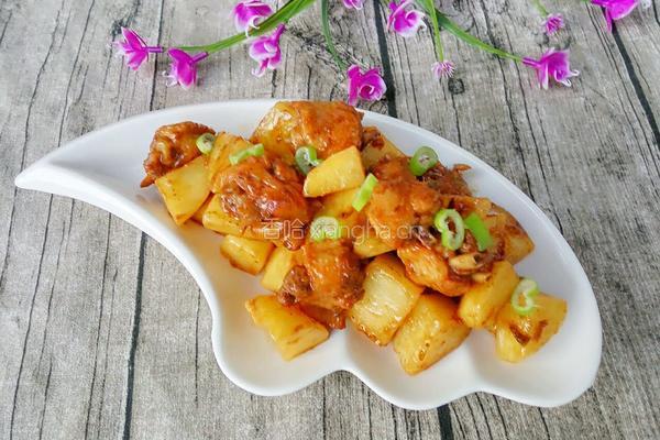 土豆炖鸡翅的做法图解10