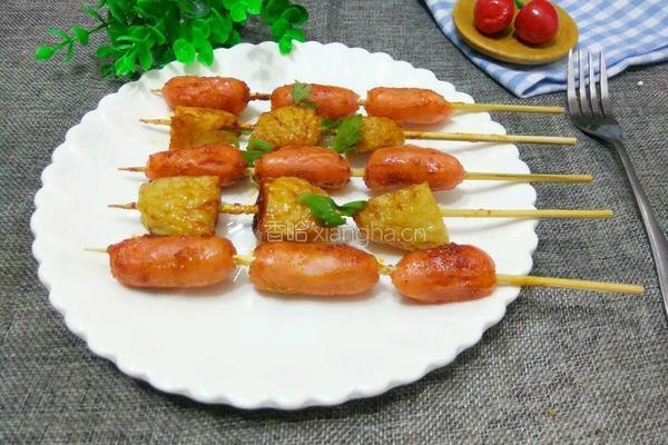 微波炉烤串的做法图解9