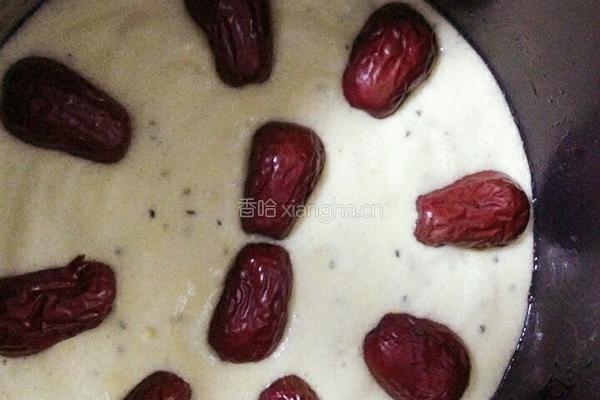 电高压锅版黑芝麻红枣蛋糕的做法图解13
