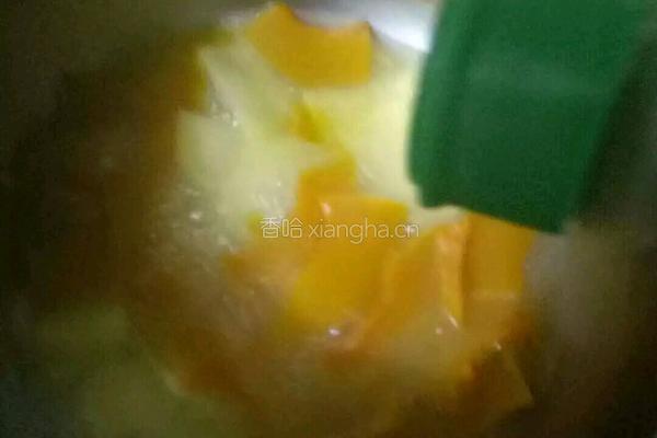 南瓜土豆汤的做法图解4