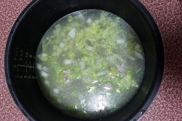 白菜瘦肉粥的做法图解7