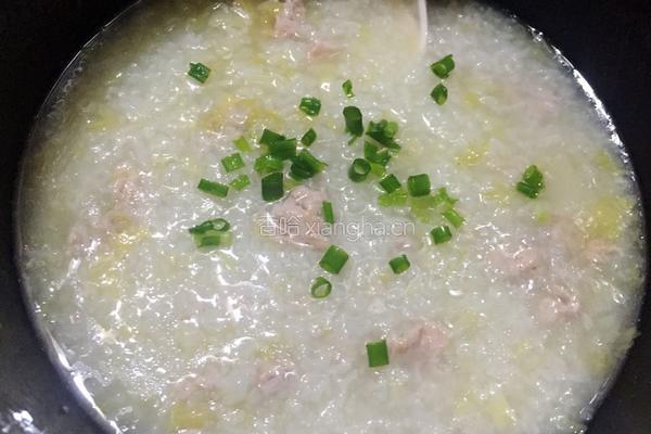 白菜瘦肉粥的做法图解10