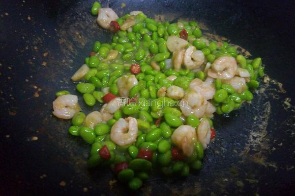 虾仁毛豆的做法图解10