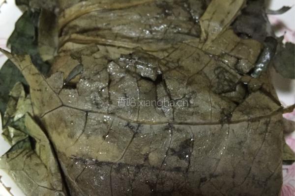 荷叶糯米蒸肉末的做法图解5