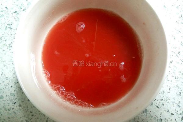 牛奶西瓜冰棒的做法图解4