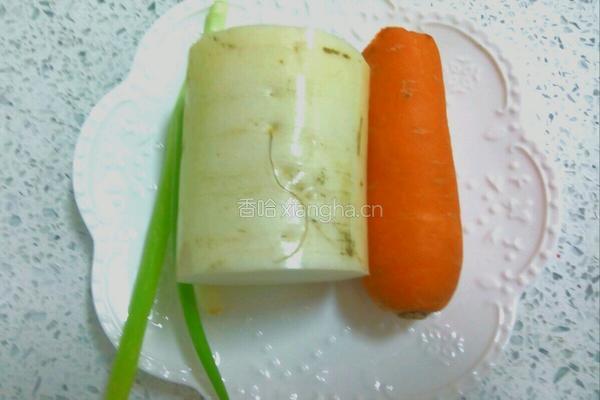 炒萝卜丝的做法图解1