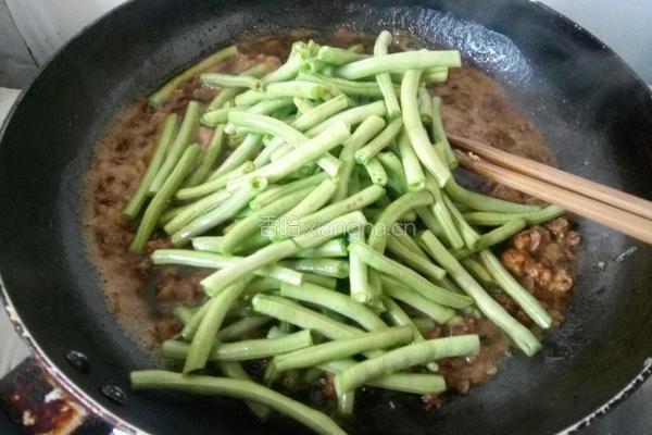 虾酱炒豆角的做法图解8