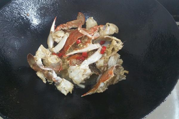 炒蟹的做法图解7