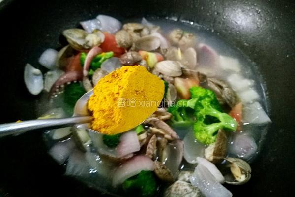 咖喱海鲜的做法图解11