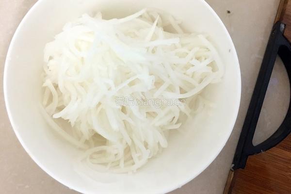 白萝卜炒牛肉的做法图解5