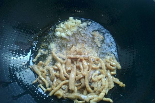蕨菜炒肉丝的做法图解8