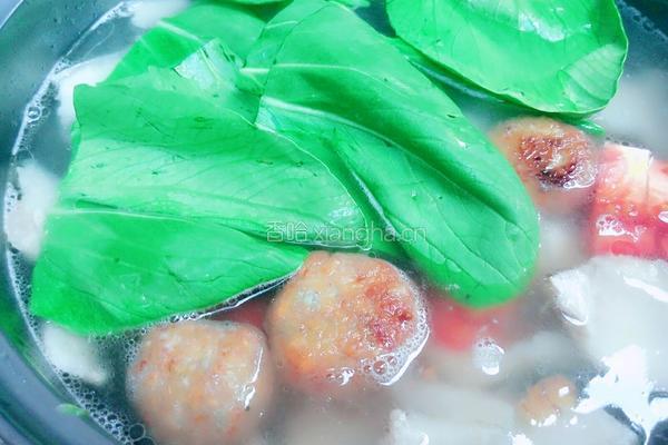 蹄膀菜圆汤的做法图解4