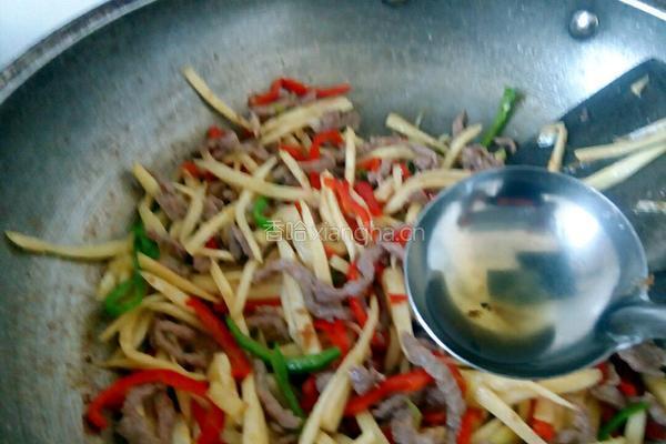 茭白牛肉丝的做法图解14