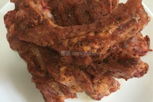 微波炉烤肉排的做法图解2