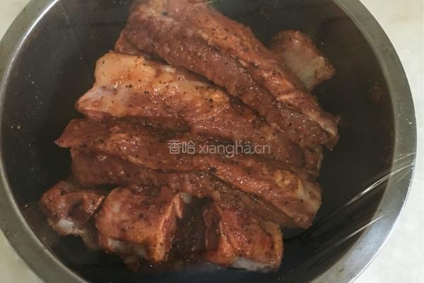 微波炉烤肉排的做法图解3