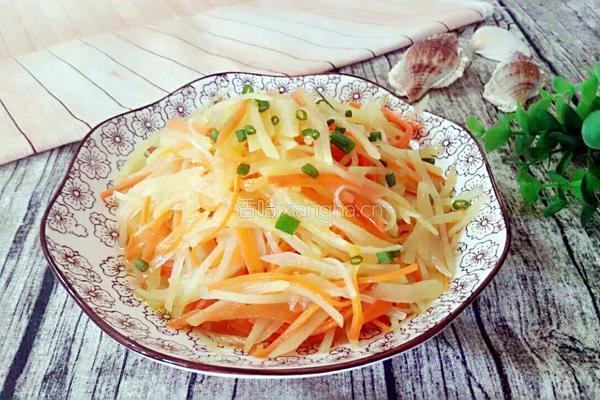 红萝卜炒土豆的做法图解5