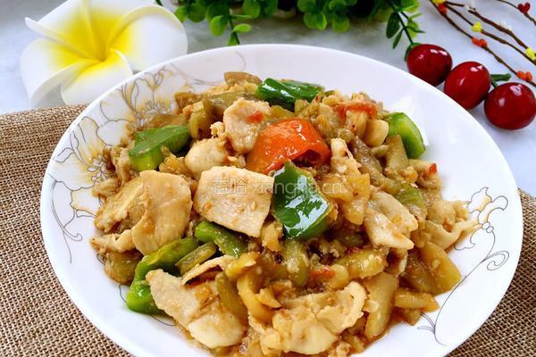 茄子炒肉片的做法图解12