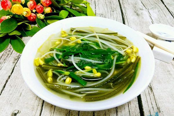 海带黄豆芽汤的做法图解8